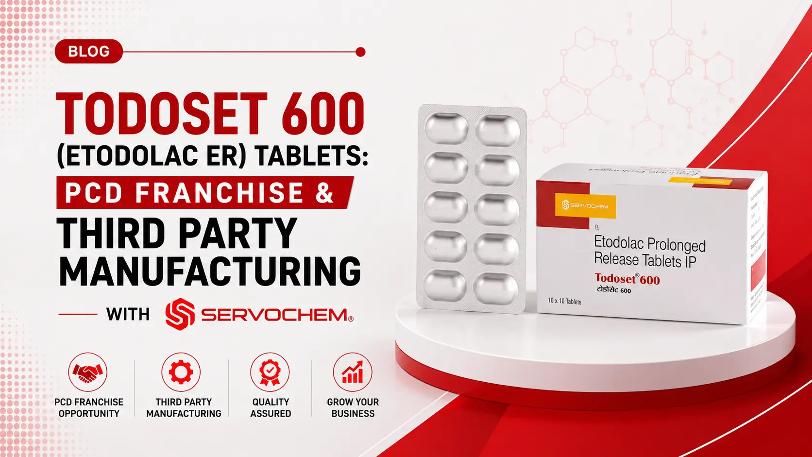 Todoset 600 (Etodolac ER) Tablets: PCD Franchise & Third Party Manufacturing With Servochem